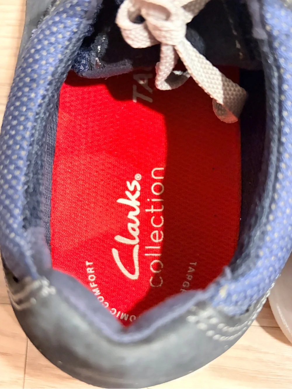 Clarks Gaskill Lace Navy Casual Shoes Men's US 8.5